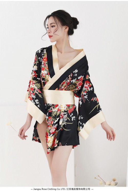 Japanese Kimono Style- Black